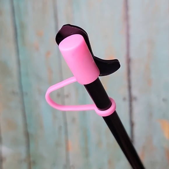 Pink Cowboy Boot Straw Topper - Picture 2 of 5